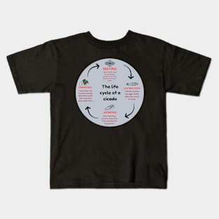 The life cycle of a cicada Kids T-Shirt